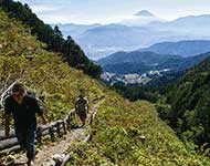 Eco Tours Japan Hiking & Walking Tours in Yamanashi Japan, the Minami Alps, and Mt. Fuji World Heritage Area.